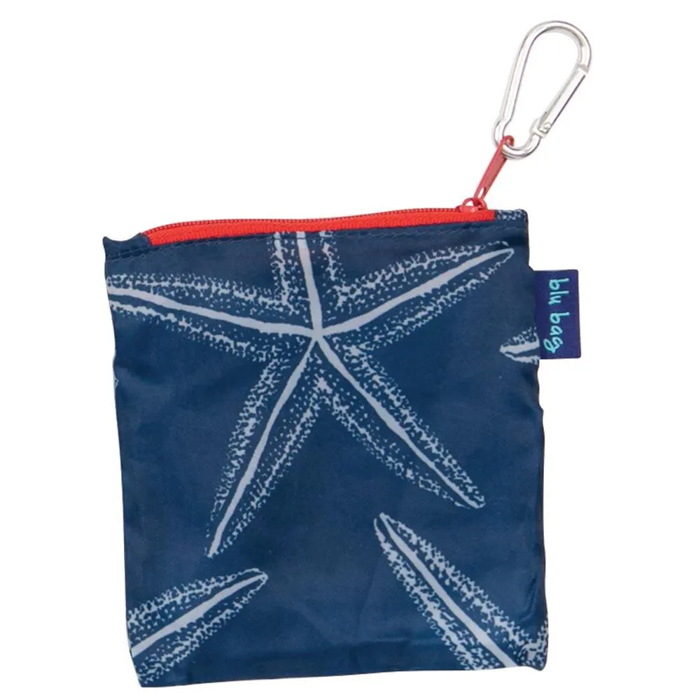 Starfish Navy Blu Bag Reusable Shopping Tote - Machine Washable