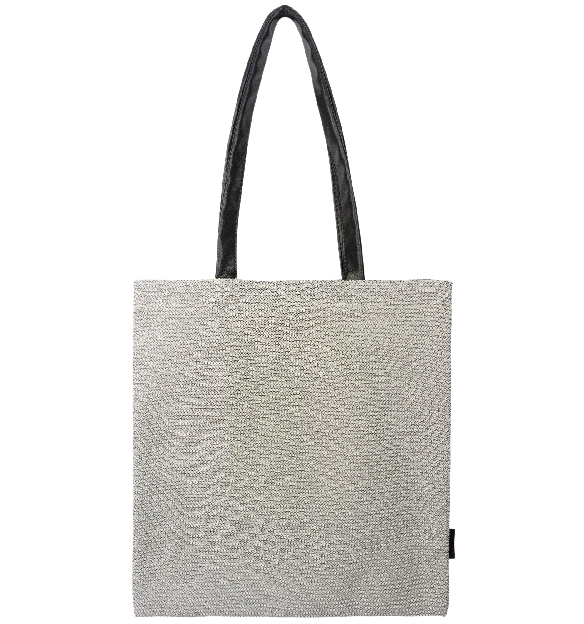 Stiff tote bag med lomme