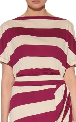 Striped Raspberry Dress