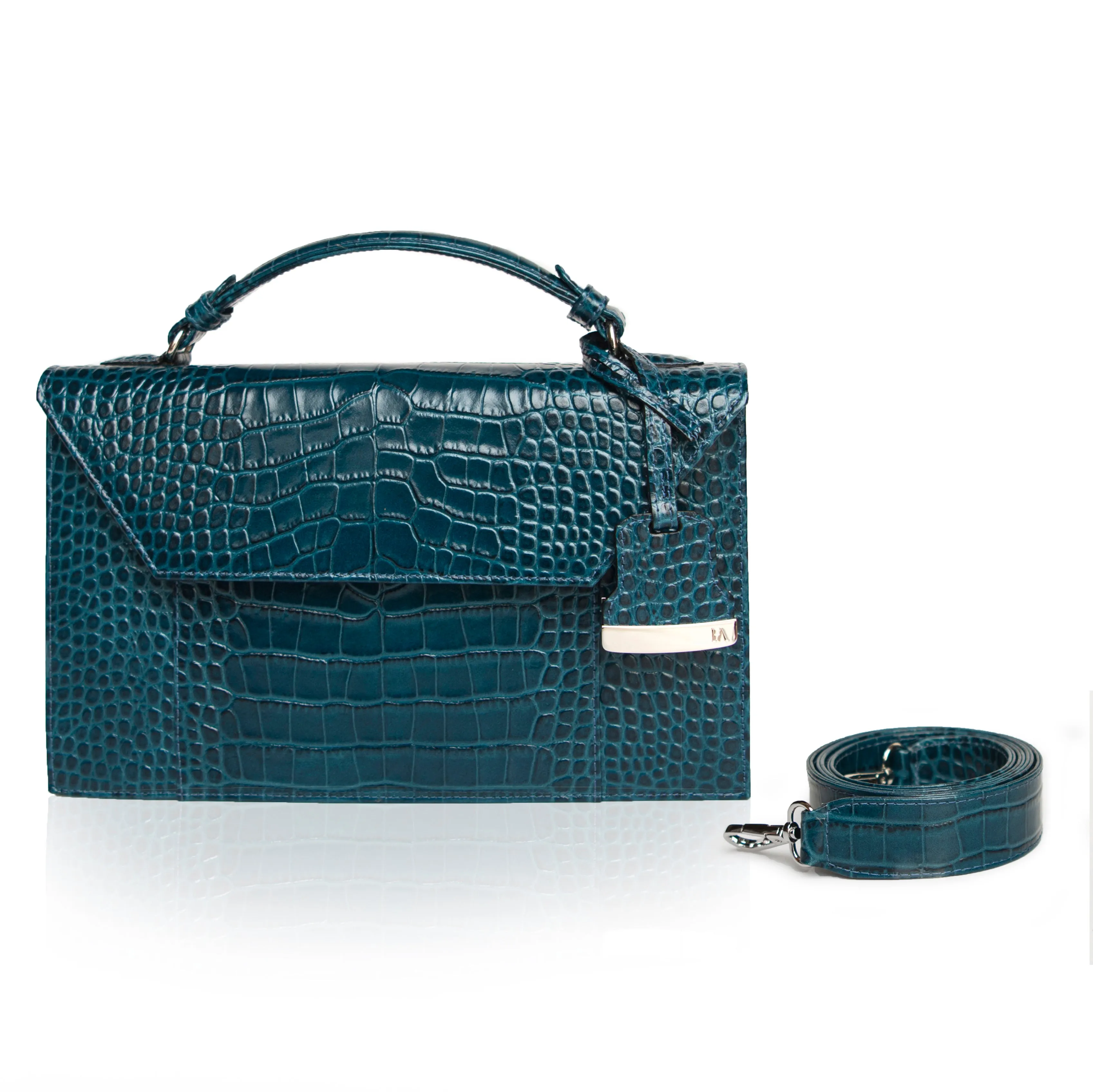 Teal Blue Cynthia Top Handle