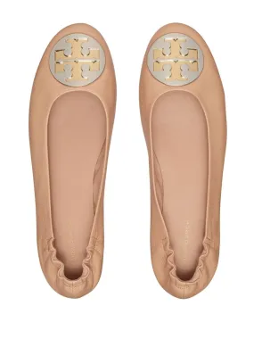 TORY BURCH BEIGE CLAIRE BALLERINA SHOE