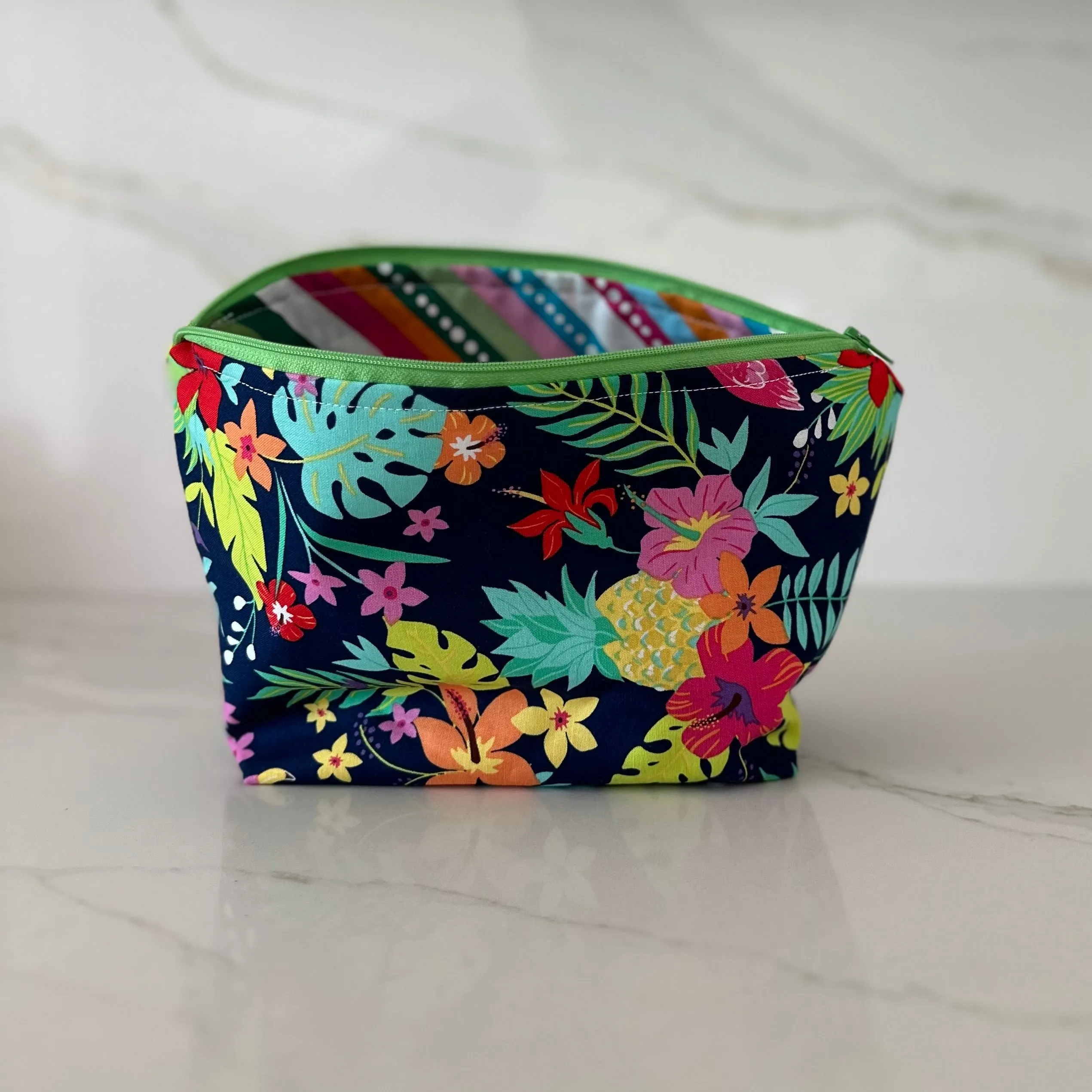 Tropical Neon Medium Zipper Bag