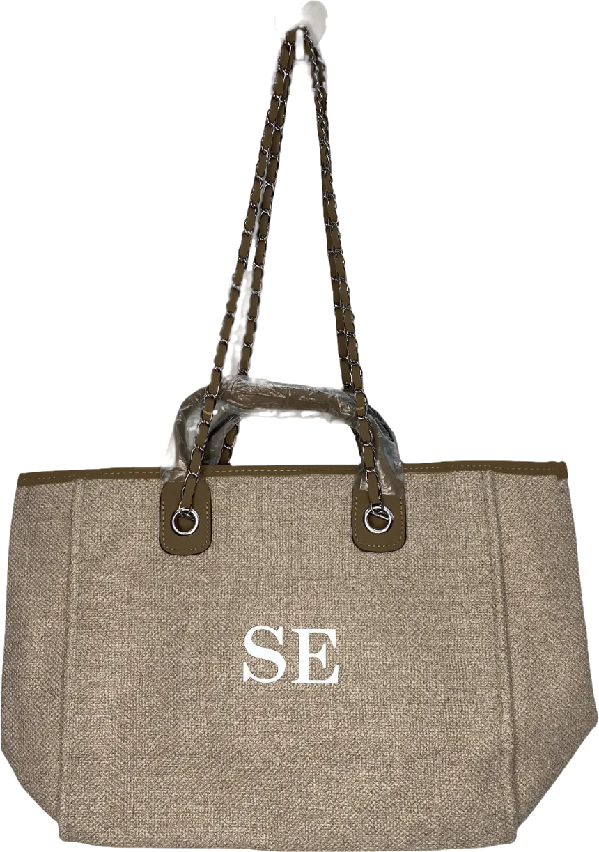 Unique Avenue Brown Personalised Canvas Bag