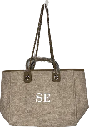 Unique Avenue Brown Personalised Canvas Bag