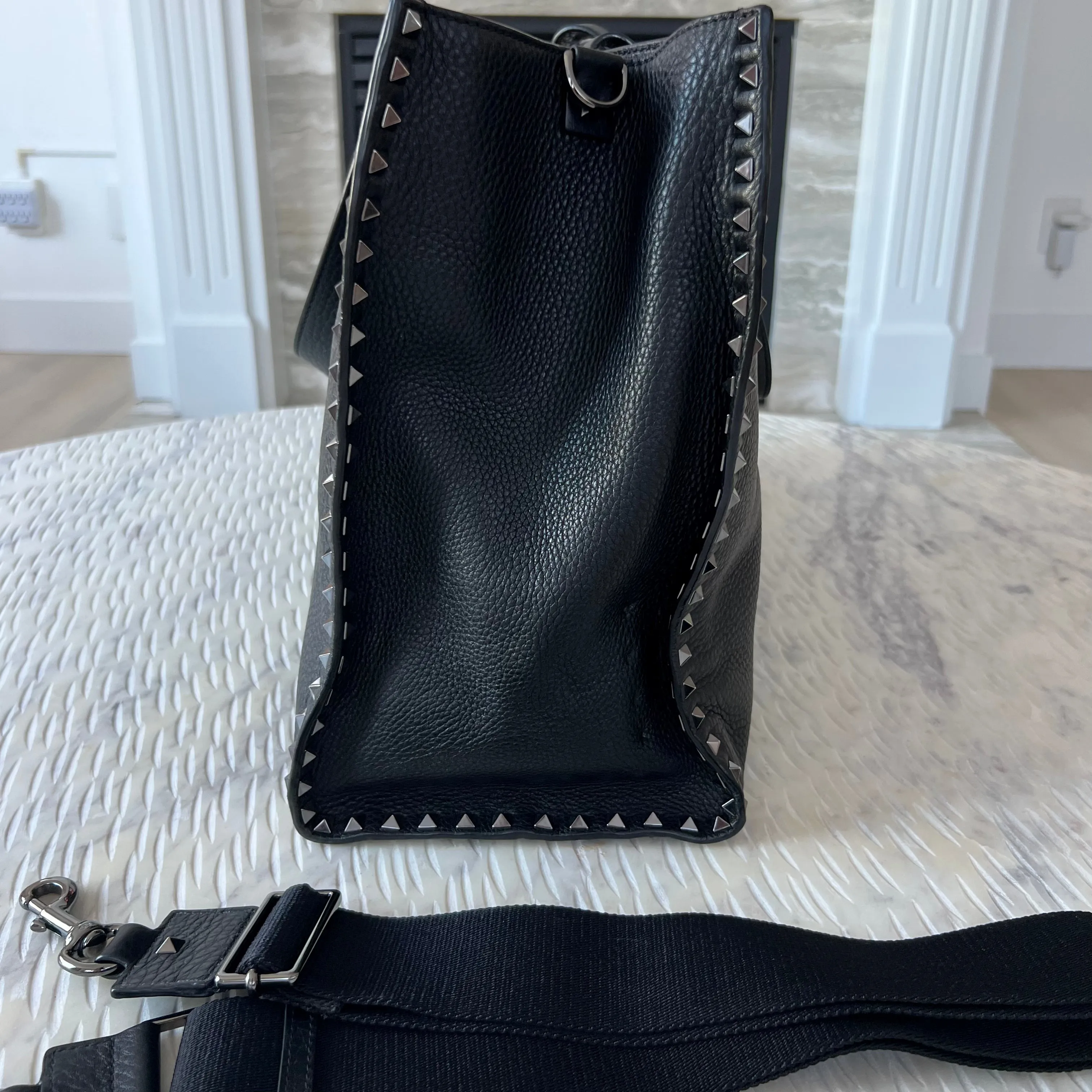 Valentino Garvani So Black Tote Bag