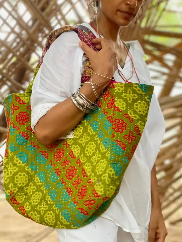 Vintage Kantha  Summer Tote