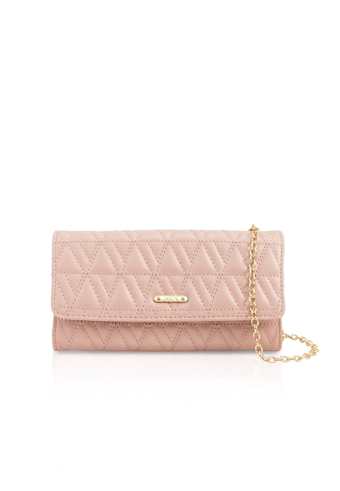 VOIR ANAIS Quilted Flap Wallet on Chain